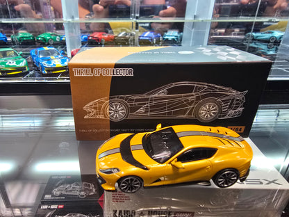 Thrill of Collector Diecast 1/64 Ferrari FE 812 Competizon Giallo Triplo Strato - House of Cars Virginia