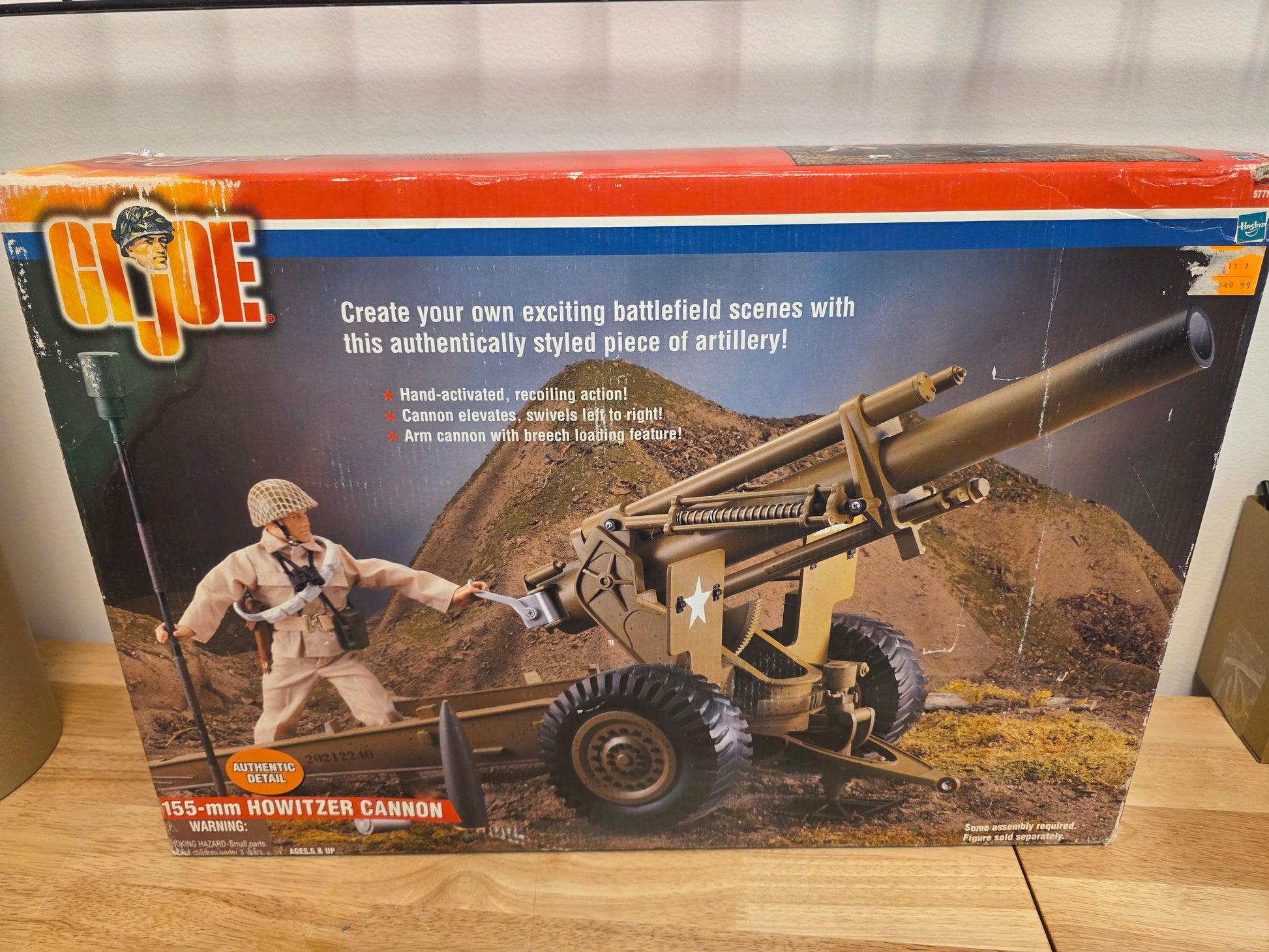 G.I. Joe 155-MM Howitzer Cannon WWII 100% Complete Action Figure Accessory - House of Cars Virginia