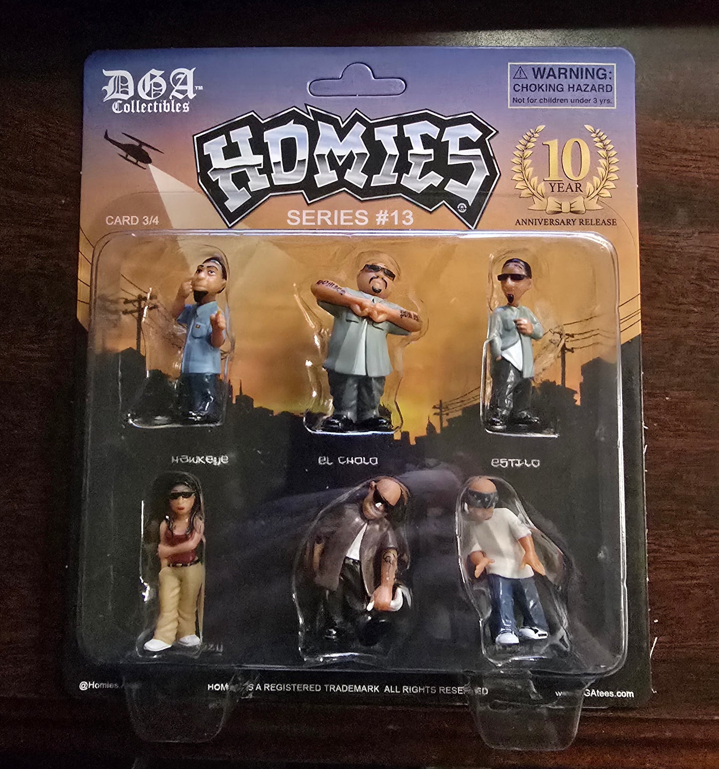 Homies Figures 1.75″ Series 13 Diorama Assortment Set of 6 Figures card 3/4