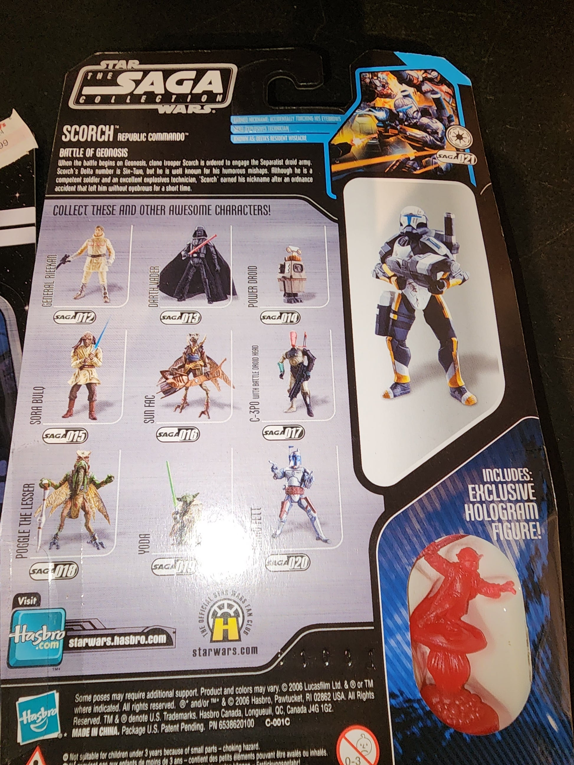 Hasbro Star Wars Saga Collection Scorch Republic Commando - House of Cars Virginia