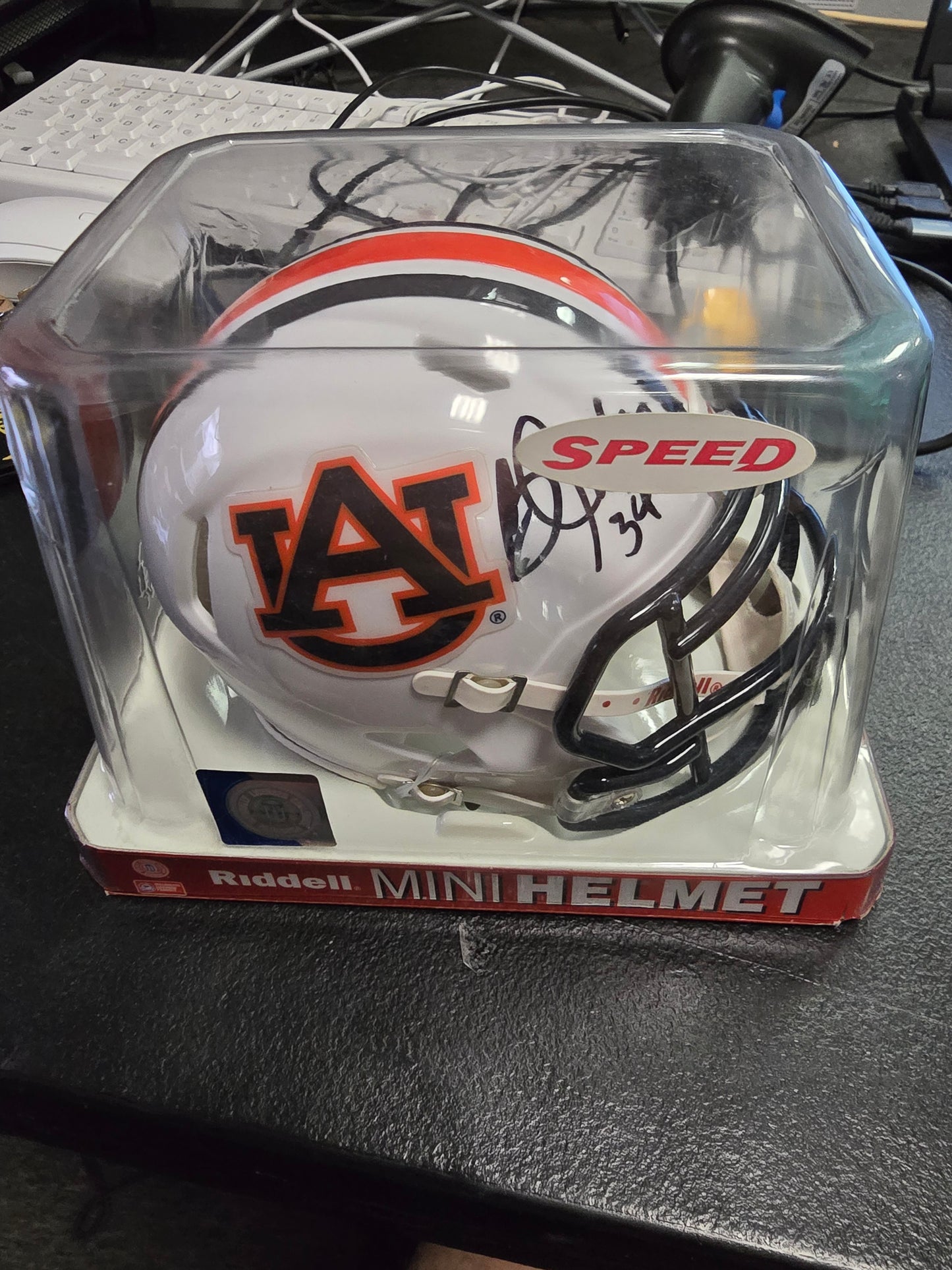 Bo Jackson Signed Auburn Tigers Mini Speed Helmet BAS ITP