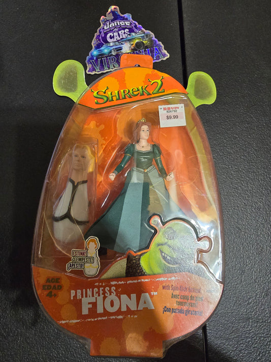 2004 Hasbro Shrek 2 PRINCESS FIONA Spin Kick Action Figure NEW Sealed - House of Cars Virginia