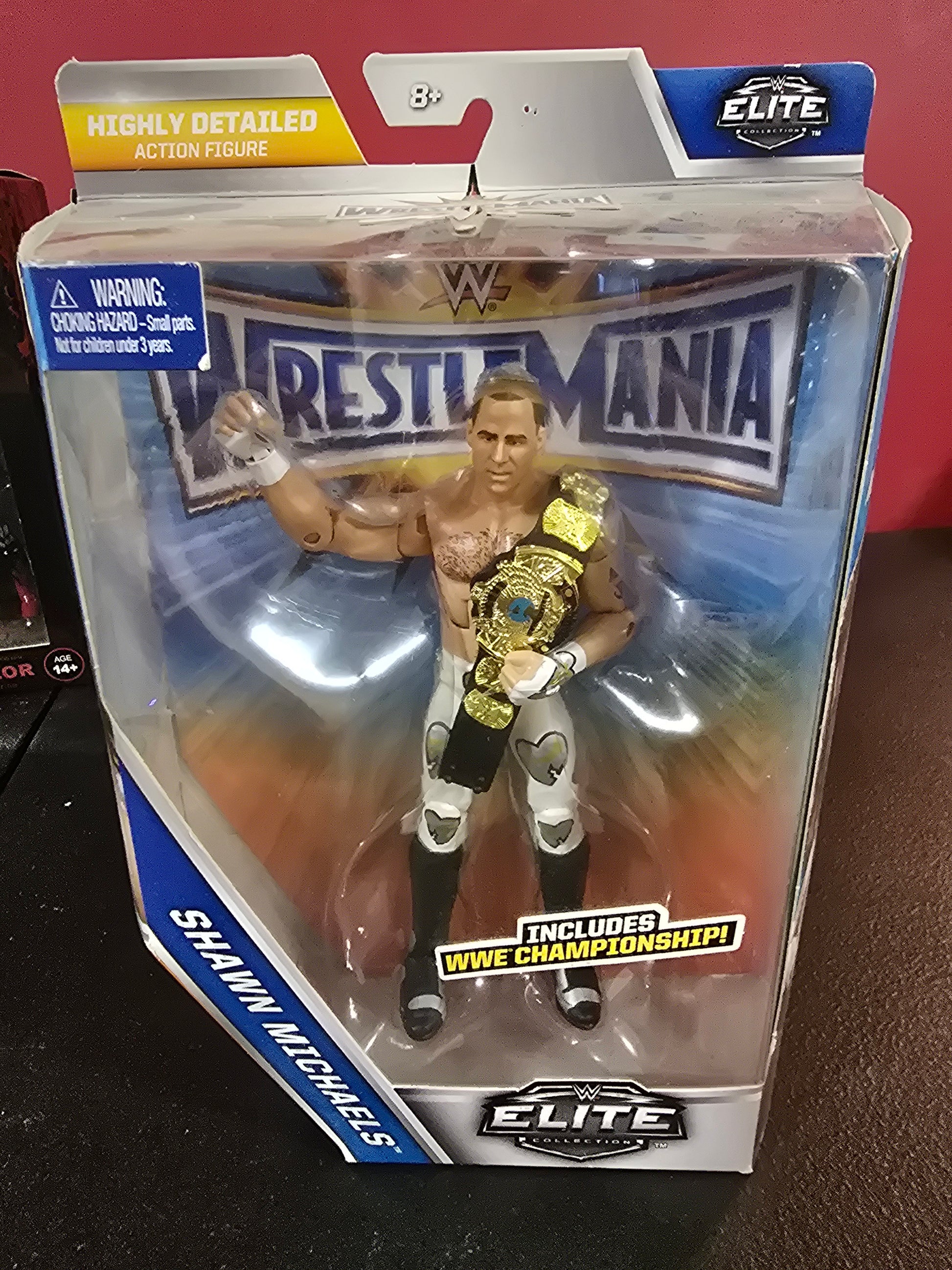 WWE ELITE COLLECTION WRESTLEMANIA 33 SHAWN MICHAELS FIGURE with WWE CHAMPIONSHIP - House of Cars Virginia