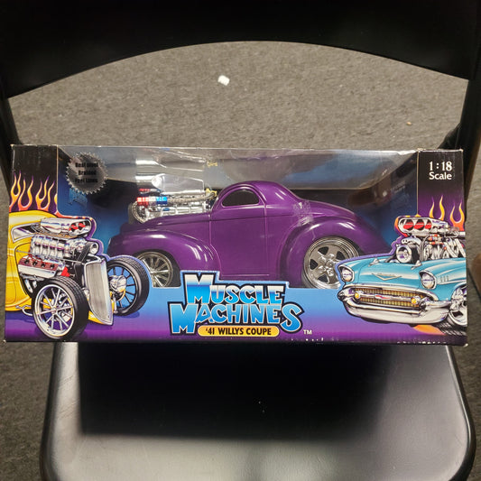 41 Willys Coupe in Rare Purple Muscle Machine 1:18 Scale 030 - House of Cars Virginia