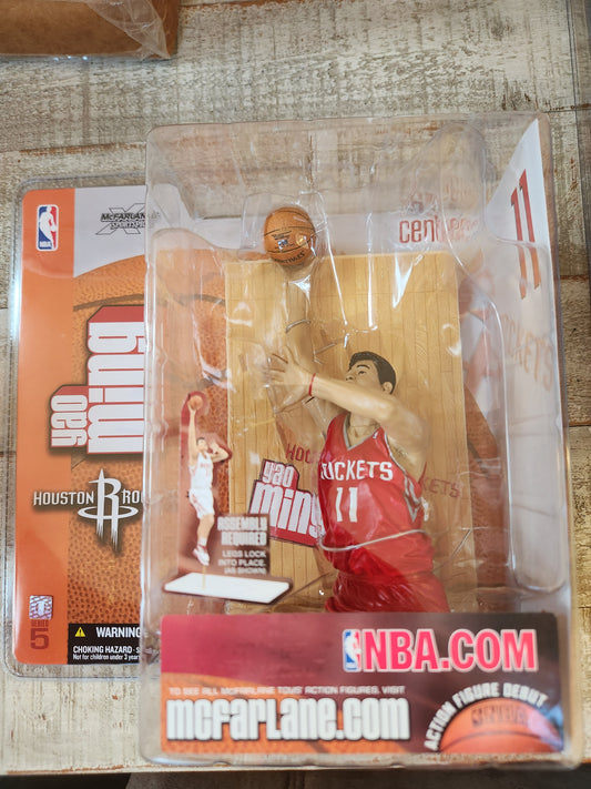 McFarlane Series 5 NBA Yao Ming Rockets White Jersey Action Figure - House of Cars Virginia