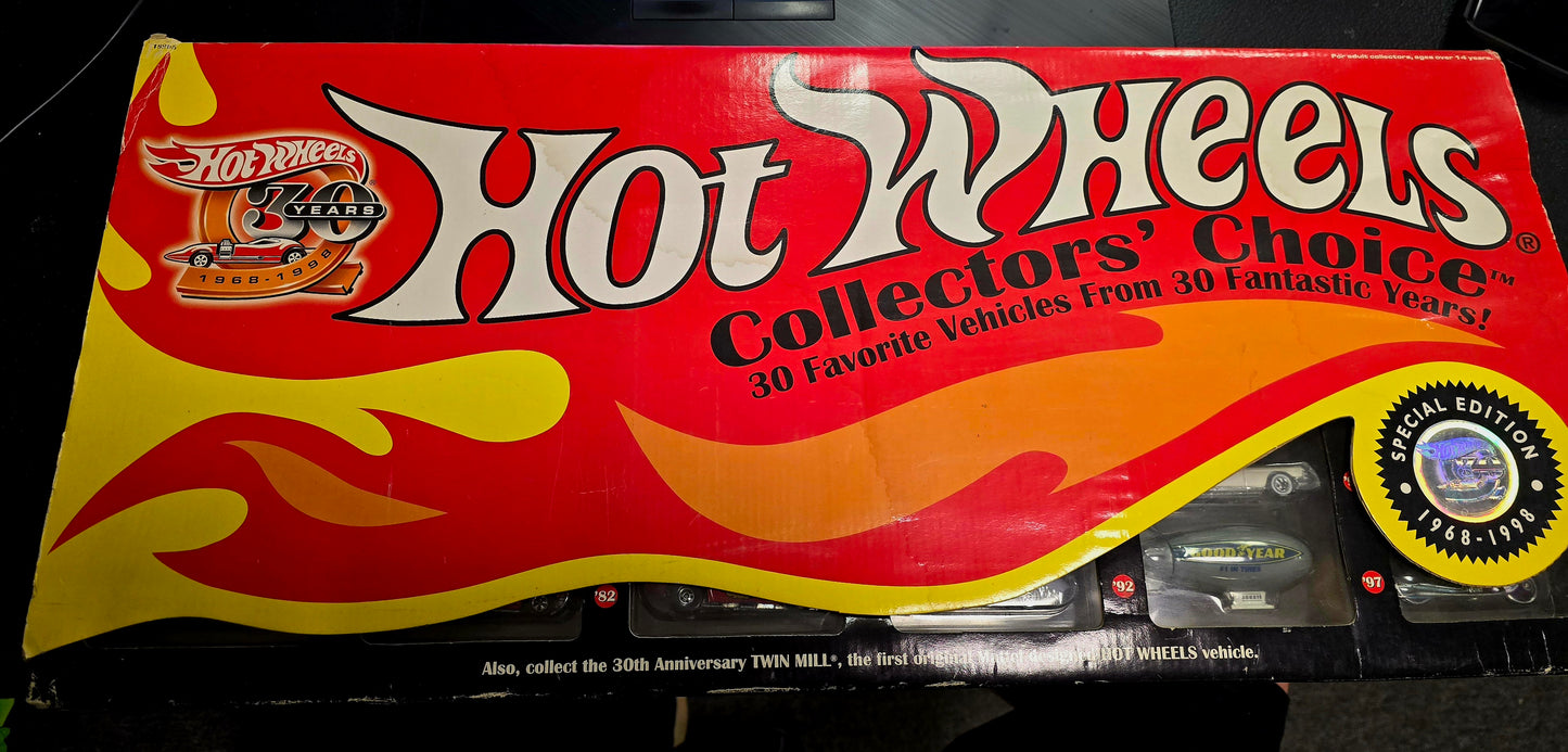 Hot Wheels 30th Anniversary Collector's Choice Box Set (slight damage to corners and some small warping but cars are intact and look good) - House of Cars Virginia