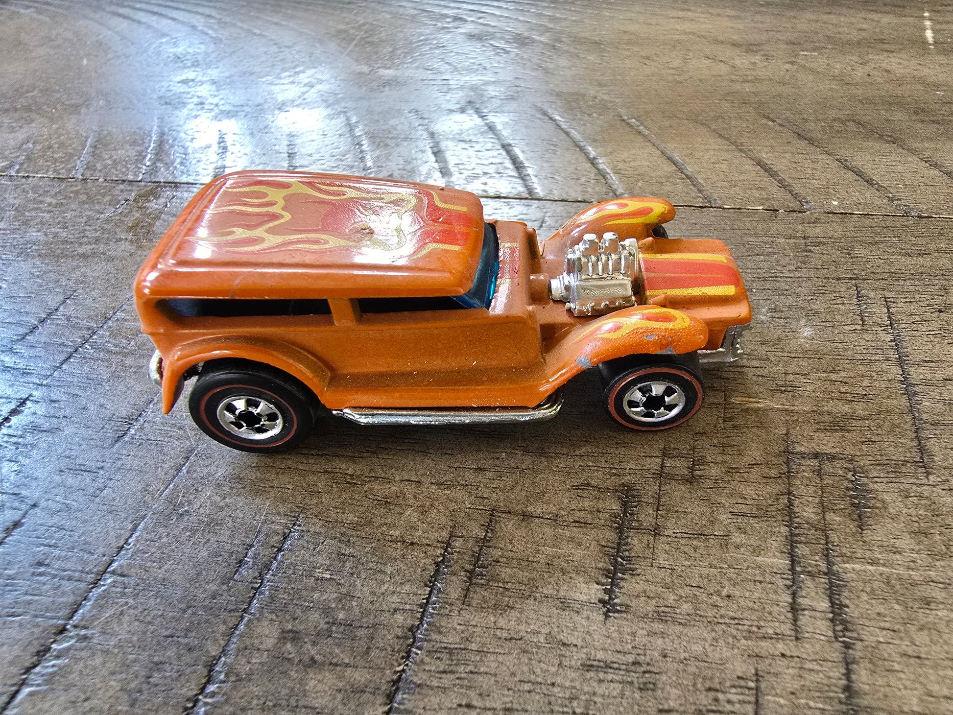 1969 Hot Wheels Redline "The Demon" Orange Prowler Hong Kong