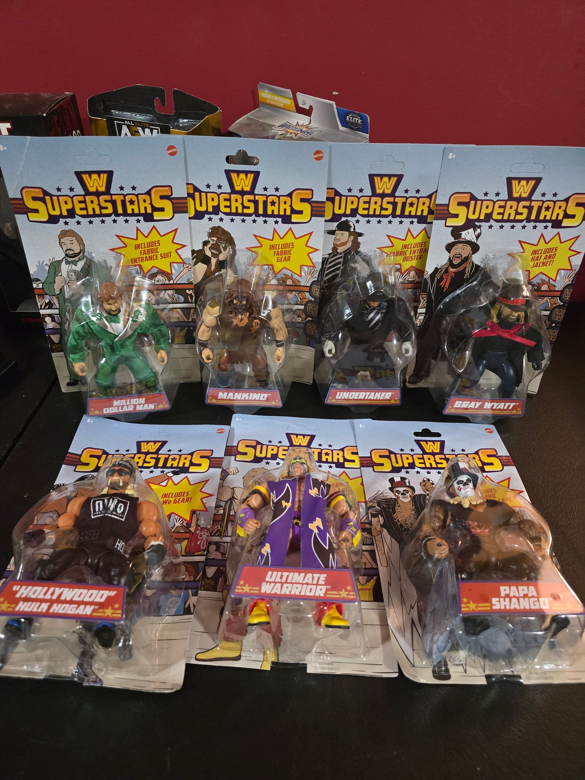 2025 WWE Mattel Superstars Million dollar man, mankind, undertaker, bray Wyatt, hulk Hogan, ultimate Warrior and papa Shango - House of Cars Virginia