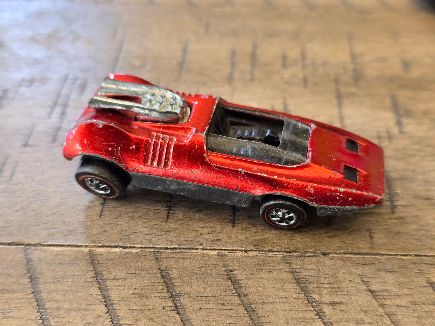 Vintage Original 1969 Hotwheels Redline Peeping Bomb US Red