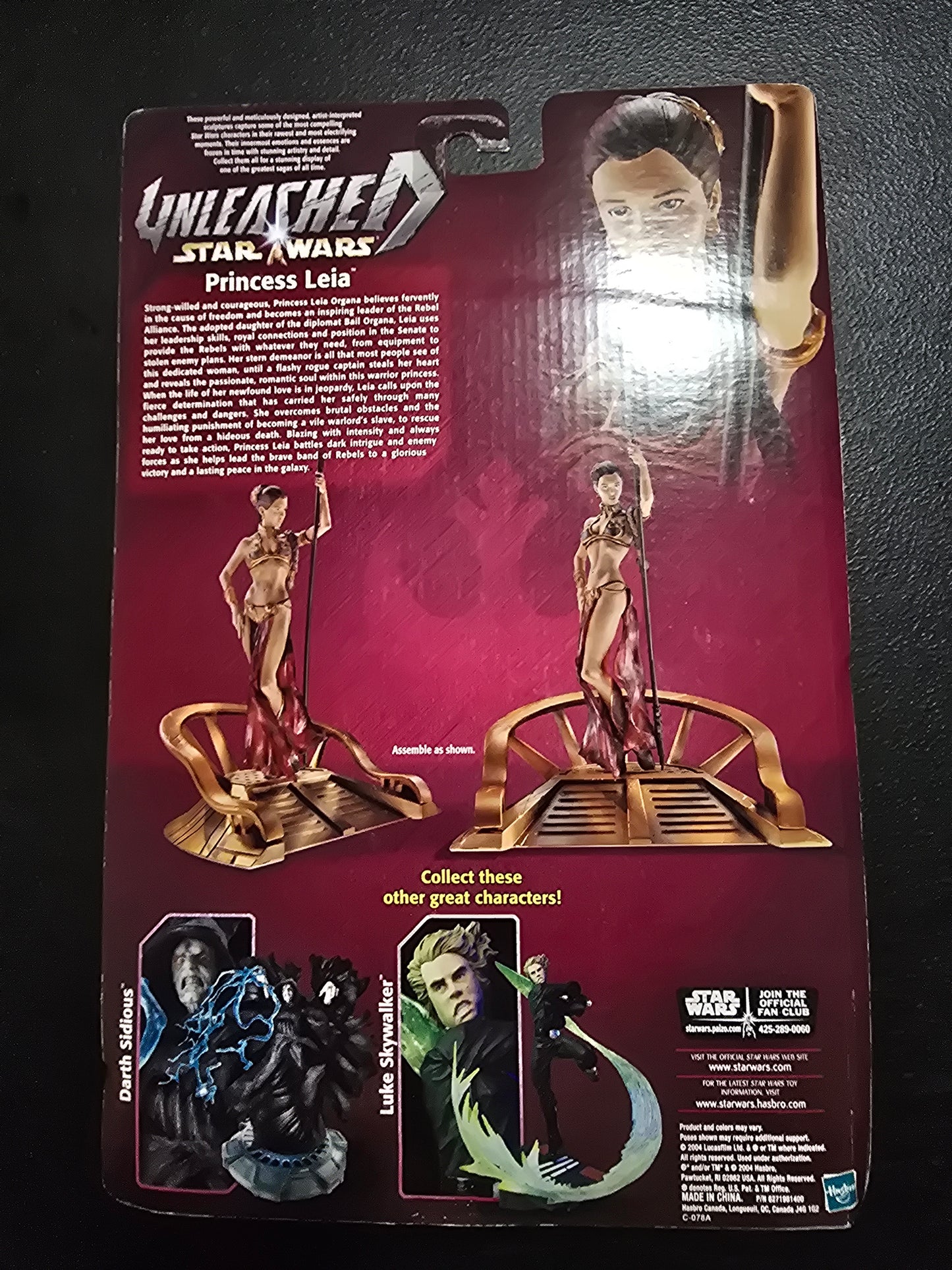 NEW SEALED 2004 HASBRO STAR WARS UNLEASHED SLAVE PRINCESS LEIA FIGURE NIB NICE G - House of Cars Virginia