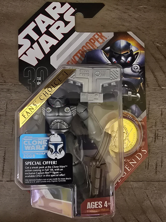 Star Wars 30th Anniversary Saga Legends DARKTROOPER  Figure - House of Cars Virginia