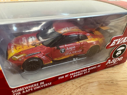 Pop Race x Mini GT 2019 Aape x Eva Racing Eva RT Production Model - 02 X Works GT-R