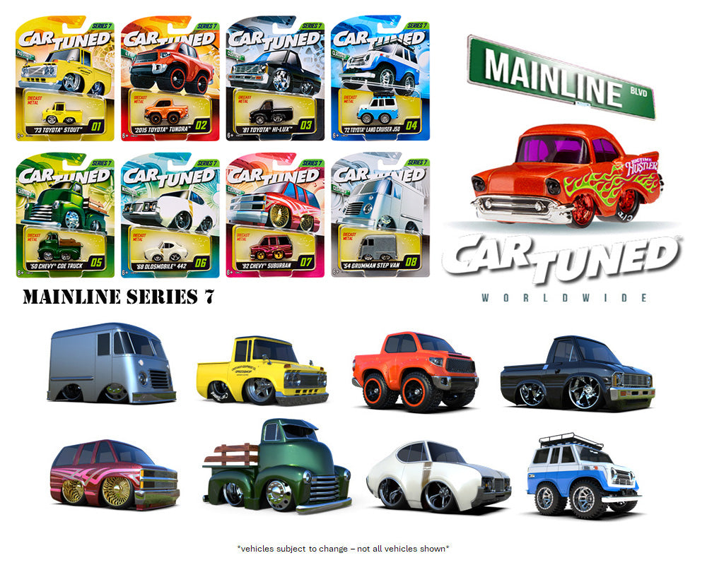 (Preorder) CarTuned 1:64 Series 7 Mainline Assortment of 8 Styles 2025 - House of Cars Virginia