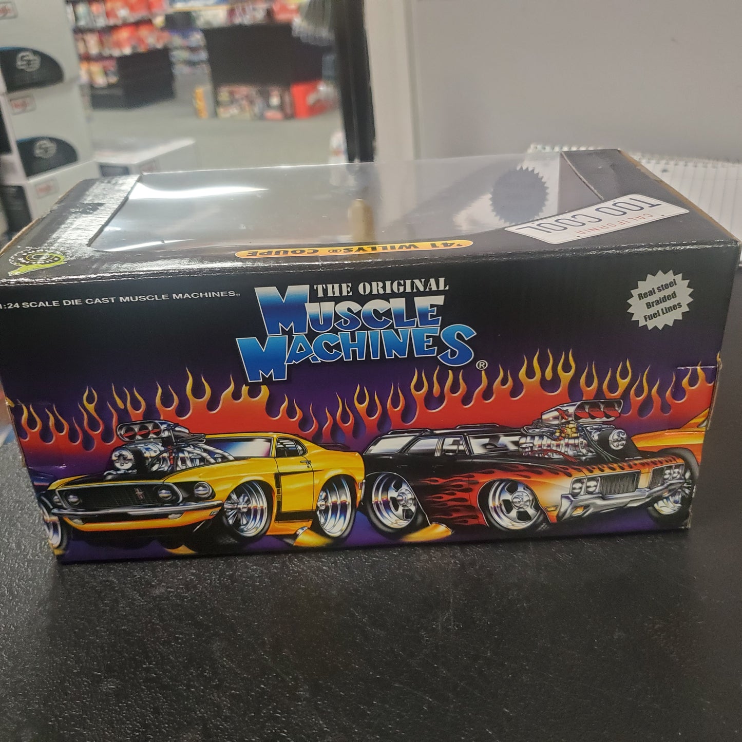 Funline Muscle Machines ‘41 Willys Coupe 1:24 Diecast Orange 004 - House of Cars Virginia