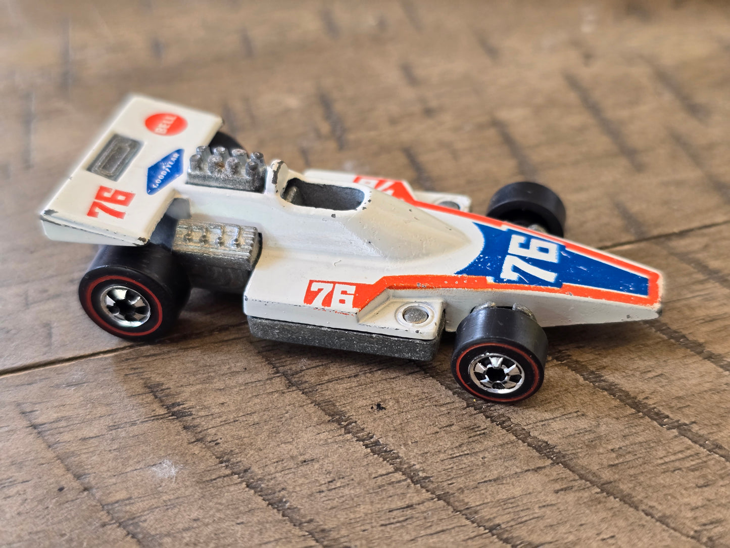Hot Wheels Redline Formula 5000 #76 1975 White Enamel Hong Kong