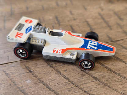 Hot Wheels Redline Formula 5000 #76 1975 White Enamel Hong Kong