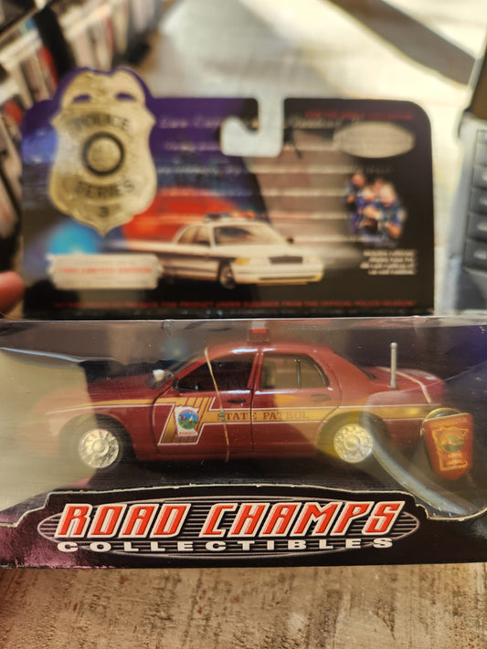 Road Champs 1999 Minnesota State Trooper Ford Crown Vic Police Car 1/43 - House of Cars Virginia