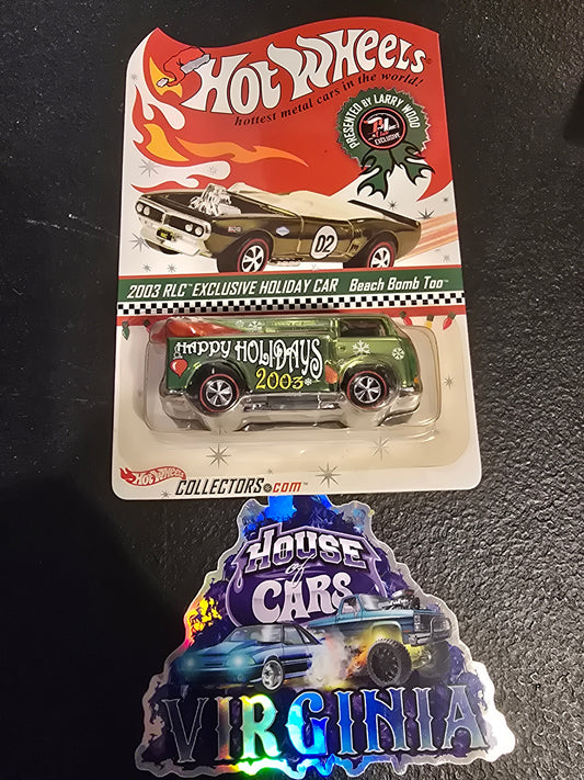 Hot Wheels RLC Beach Bomb Too  Exclusive Holiday Car  *Green* - House of Cars Virginia