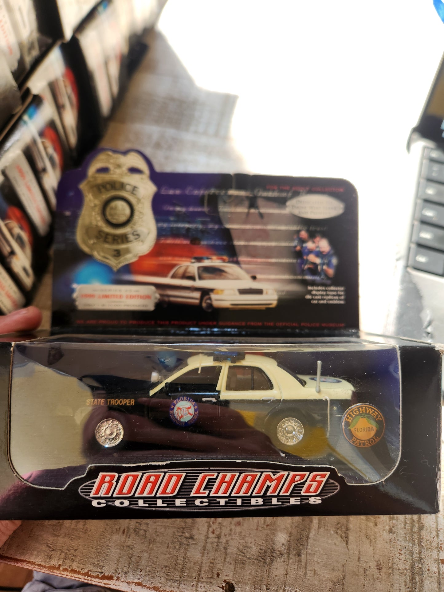 Road Champs 1999 Florida State Trooper Ford Crown Vic Police Car 1/43 - House of Cars Virginia