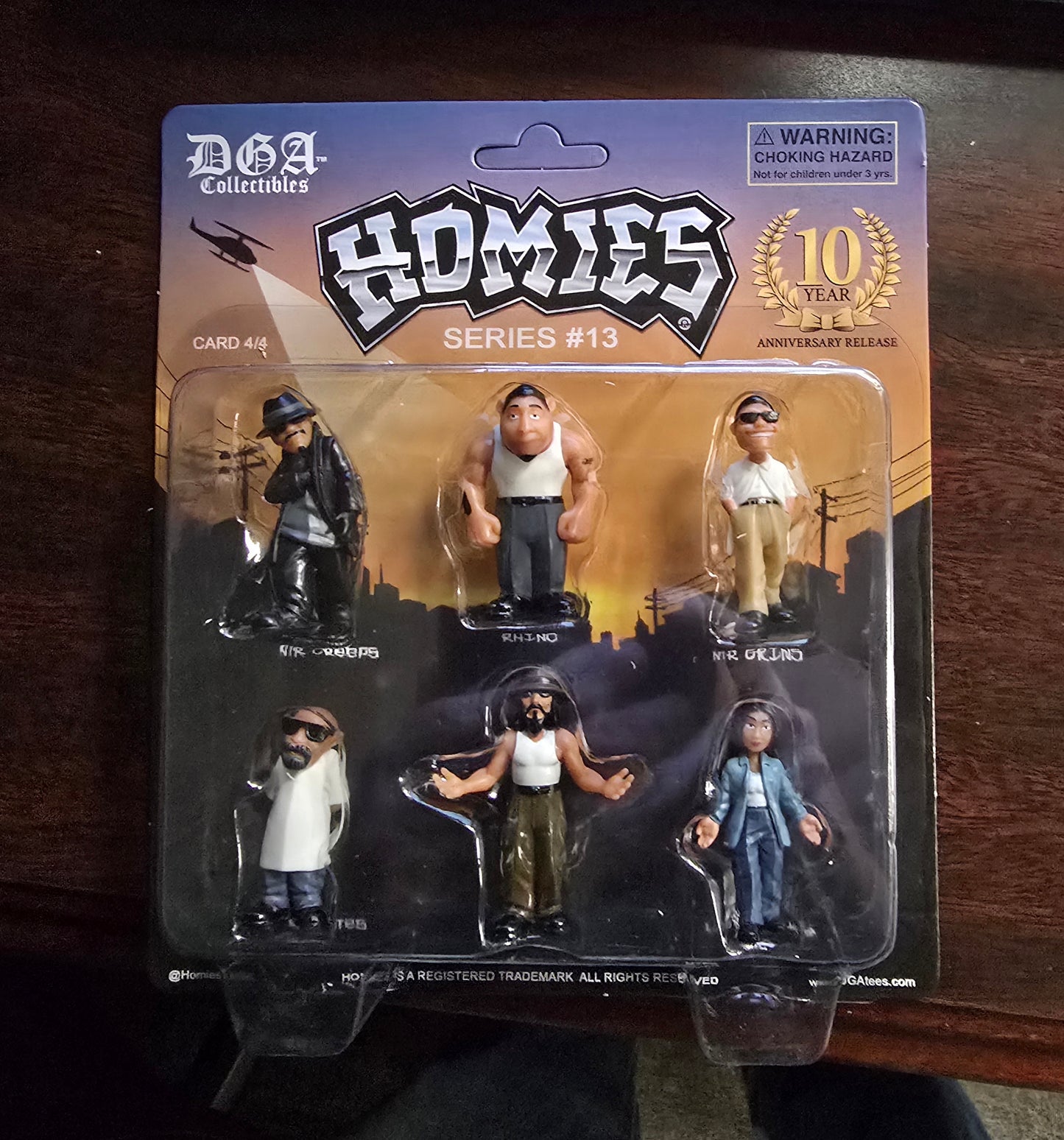 Homies Figures 1.75″ Series 13 Diorama Assortment Set of 6 Figures card 4/4