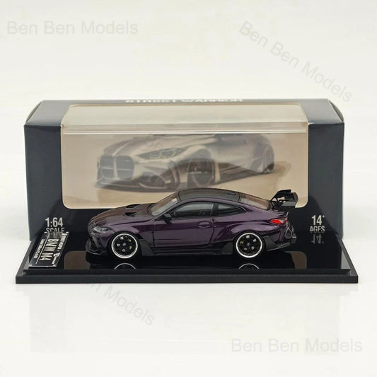 SW 1:64 BMW M4 G82 Sports Model ADRO BODY KIT Model Car Alloy Purple Gifts - House of Cars Virginia