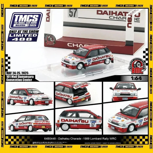 BMC 1:64 Daihatsu Charade 1989 Rally TMCS 2025 Top Secret A80 Diecast Model Car - House of Cars Virginia