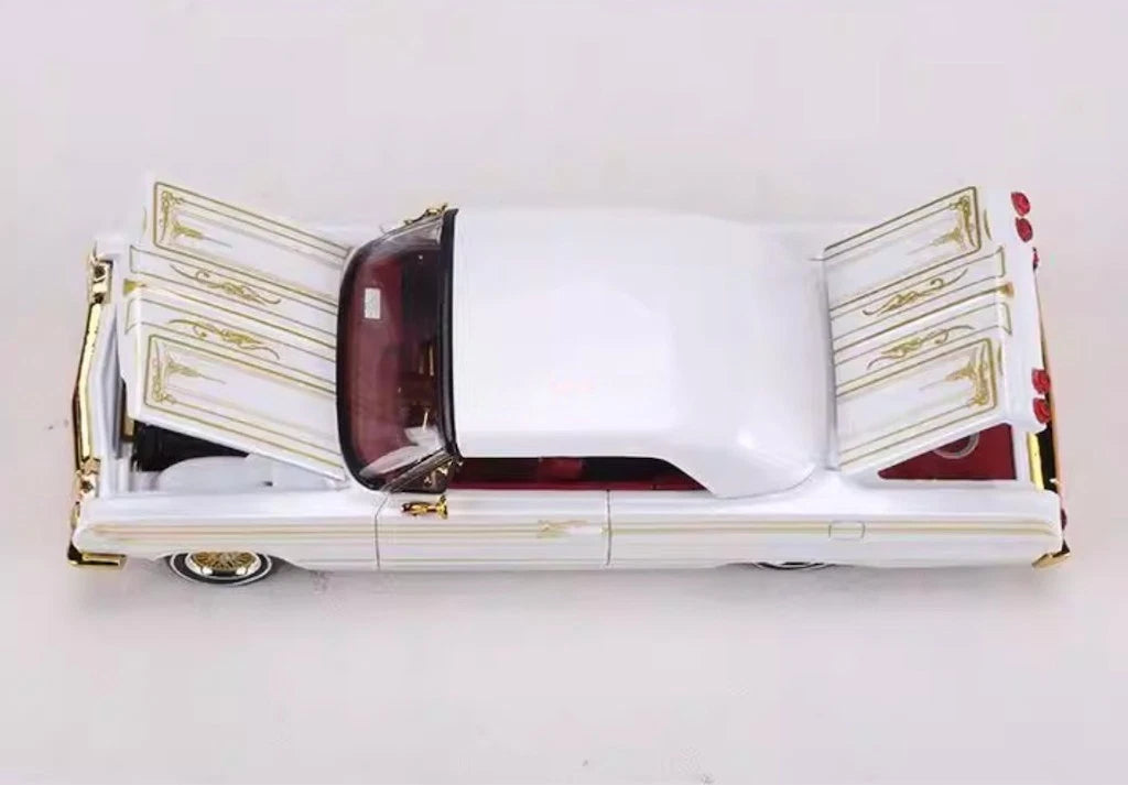 1:64 *FINE WORKS 64  White IMPALA Convertible Muscle Sports Model Diecast Metal Car - House of Cars Virginia