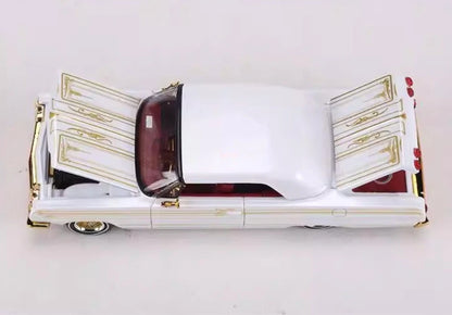 1:64 *FINE WORKS 64  White IMPALA Convertible Muscle Sports Model Diecast Metal Car - House of Cars Virginia