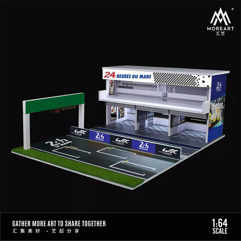 MoreArt Diorama 1:64-  Le Mans 24-hour endurance race lighting version track three-dimensional room scene" - House of Cars Virginia