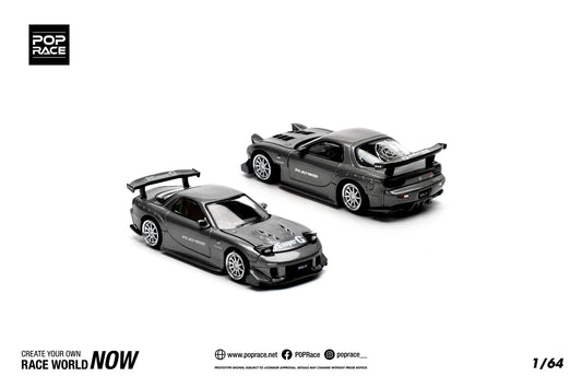 Pre-Order POP RACE MAZDA RX7 RE-AMEMIYA - GUN METAL - House of Cars Virginia