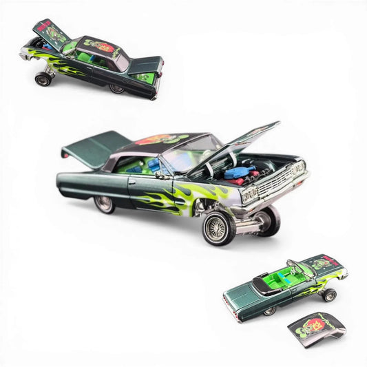 FineWorks64 '64 Chevy Impala Rat Fink "Rat Bastard" w/ USB Turntable