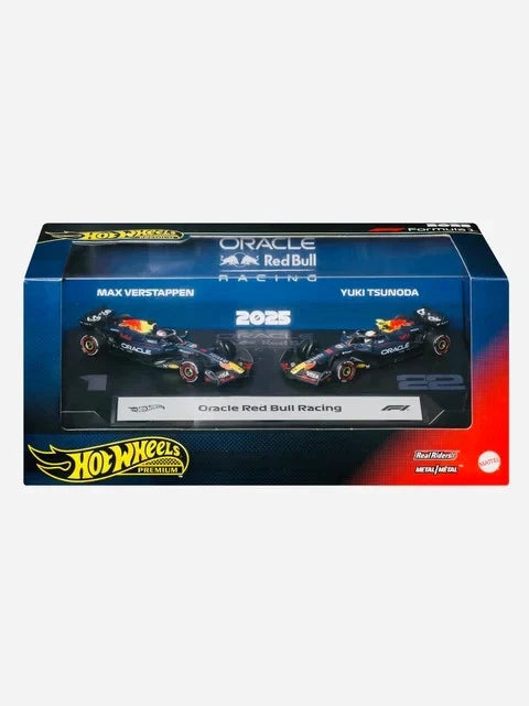 "Oracle Red Bull Racing" Formula One F1 World Championship (2025) 2 Piece Set Diecast Model Cars by Hot Wheels