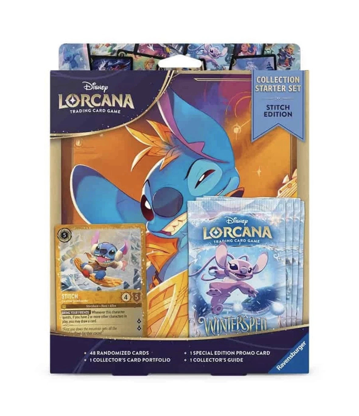 Disney's Lorcana TCG Winterspell Stitch Collection Starter Set [4 Booster Packs & More]