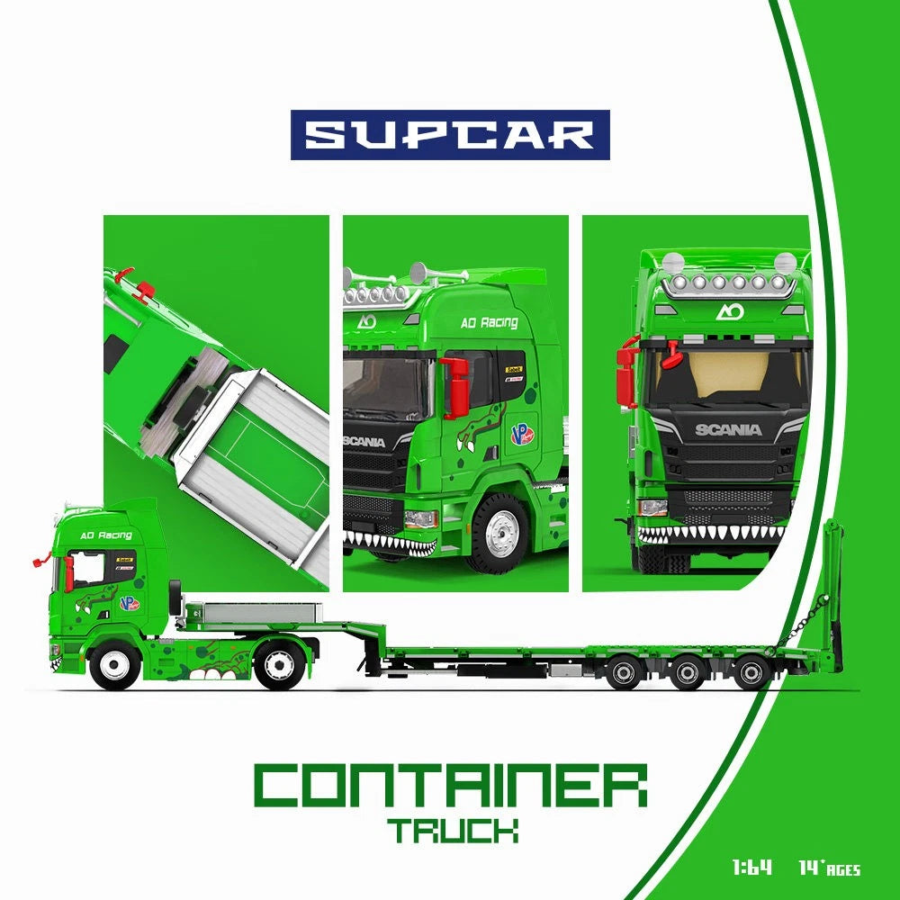 Supcar 1:64 Scania S730 Tractor w/ Flatbed Trailer - Rexy
