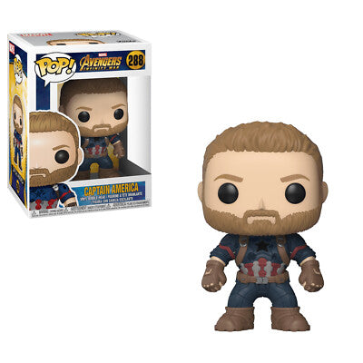 Funko Pop Marvel Avengers Infinity War, Captain America #288 - House of Cars Virginia