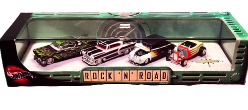 100% Hot Wheels Cool Classics Series Rock N Road 4 Car Set - House of Cars Virginia