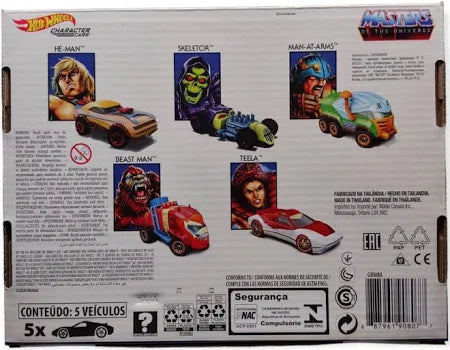 Hot Wheels Masters of the Universe Character Cars 5-Pack He Man Skeletor NIB - House of Cars Virginia