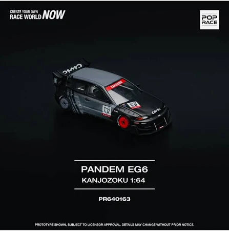 Pop Race PR640163 PANDEM CIVIC EG6 "KANJOZOKU" - House of Cars Virginia