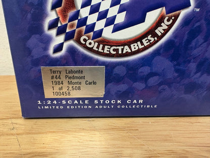 Action Racing Terry Labonte #44 Piedmont 1984 Monte Carlo limited edition 1 of 2508 box label