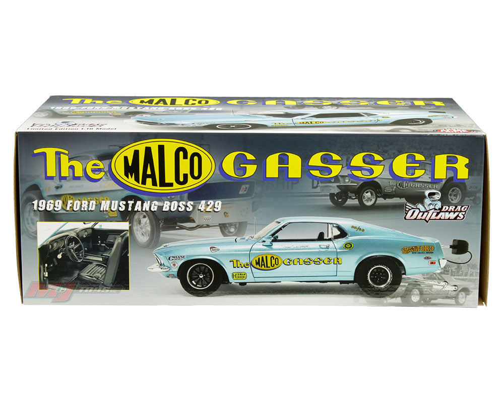 ACME 1:18 1969 Ford Mustang Boss 429 – Malco Gasser – Drag Outlaws – Limited Edition 1 of 480 - House of Cars Virginia