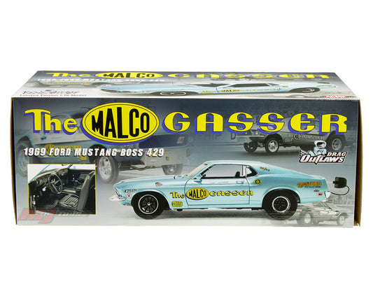ACME 1:18 1969 Ford Mustang Boss 429 – Malco Gasser – Drag Outlaws – Limited Edition 1 of 480 - House of Cars Virginia