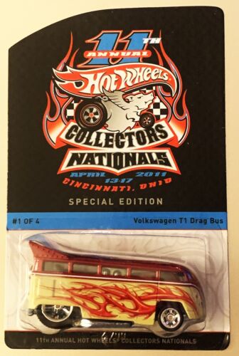 Hot Wheels 11th Annual Collectors Nationals Volkswagen T1 Drag Bus 1474/3500 - House of Cars Virginia