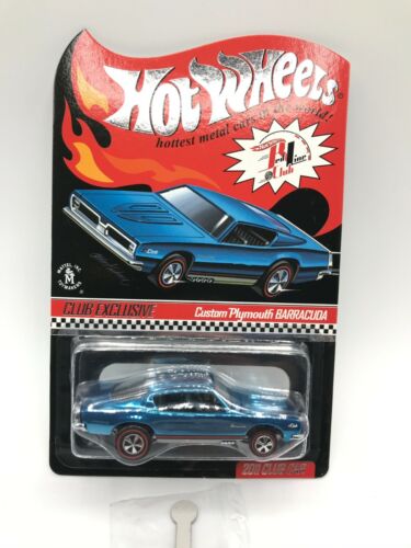 Hot Wheels Club Exclusive Custom Blue Plymouth Barracuda - House of Cars Virginia