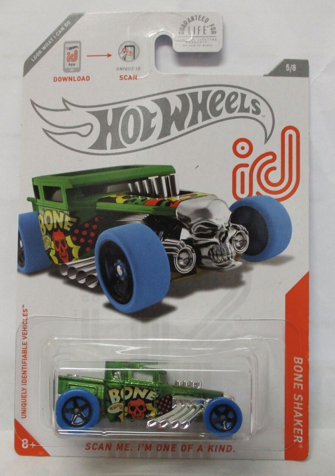 HOT WHEELS ID CHASE CAR BONE SHAKER GREEN - House of Cars Virginia