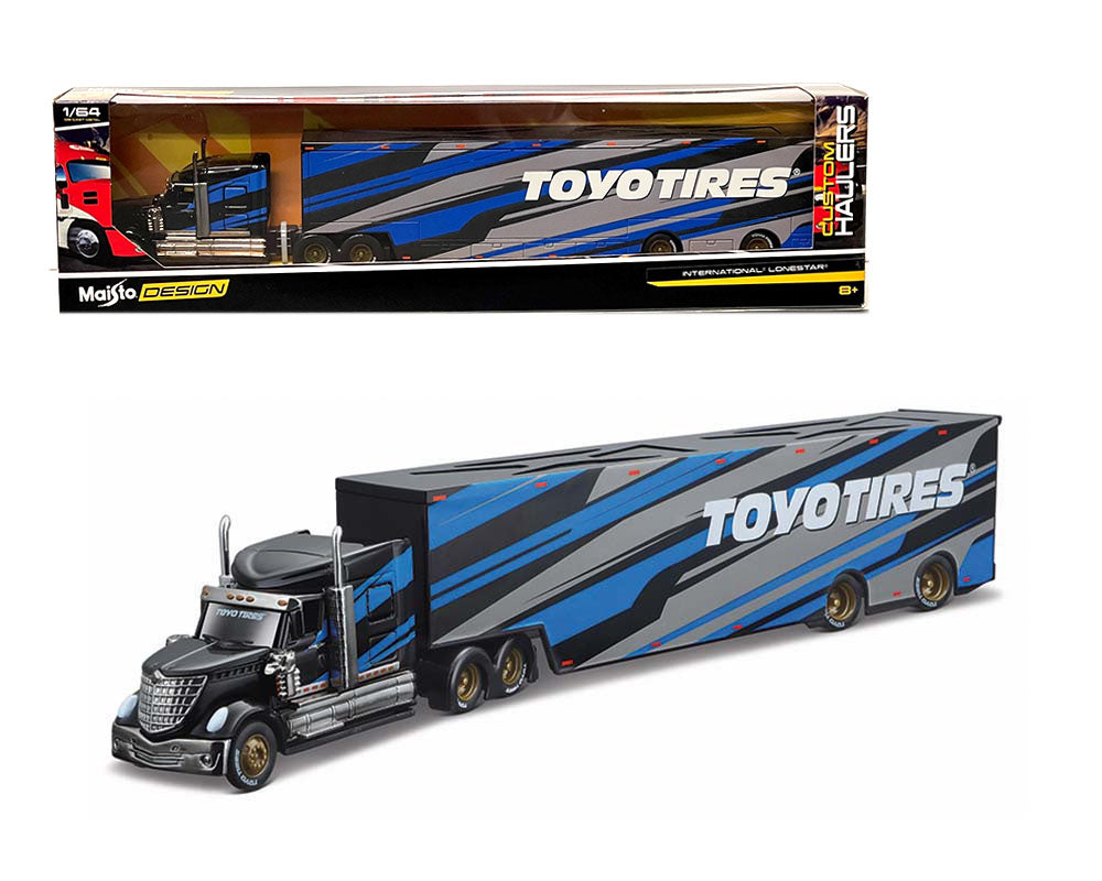 Maisto 1:64 Design Custom Hauler International Lone Star Toyo Tires - House of Cars Virginia