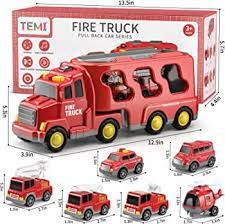 TEMI Toddler Truck Boy Toys for Kids 3-5 Years - 7 Pack Friction Power Vehicle Car Toy for Toddlers 1-3 - House of Cars Virginia