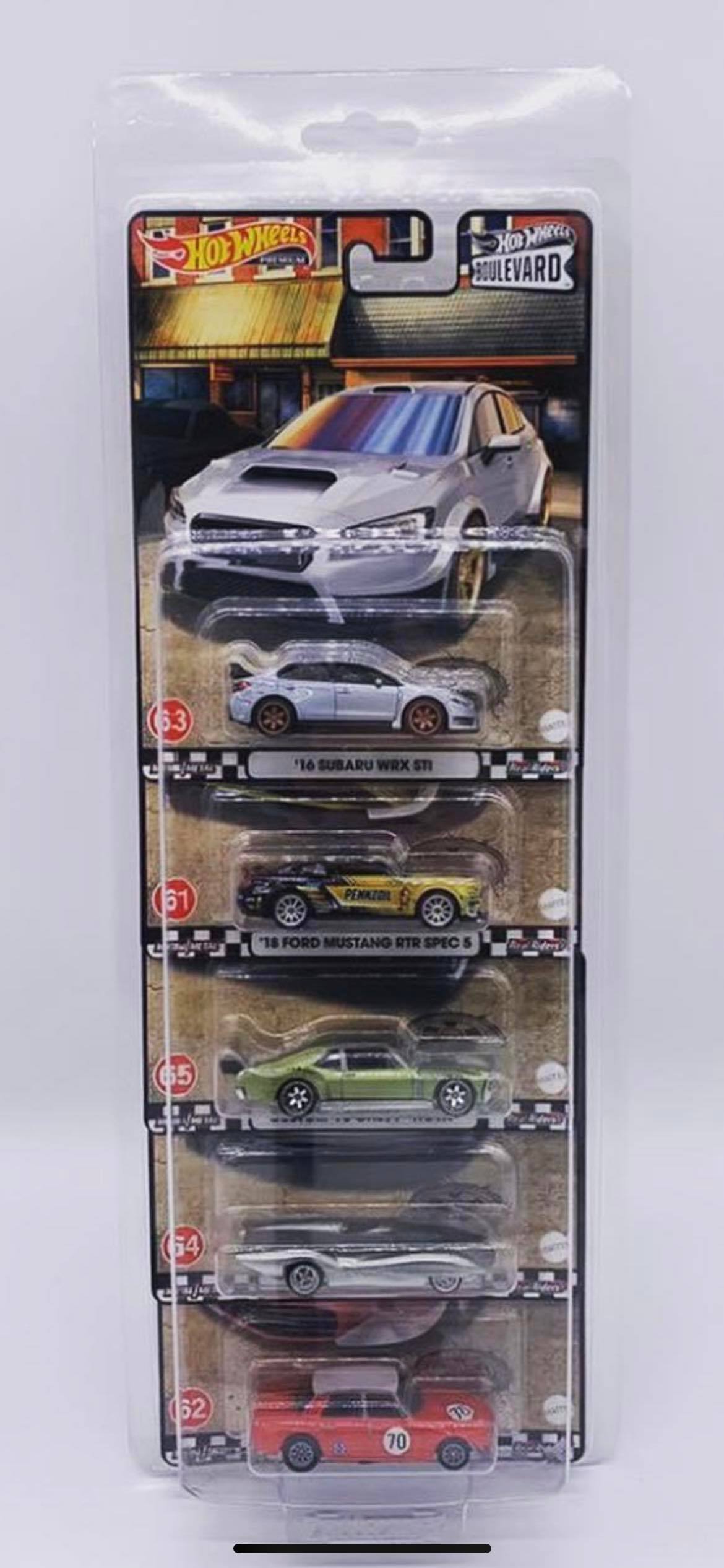 Hot wheel premium 5 pack protectors(Box of 10) - House of Cars Virginia
