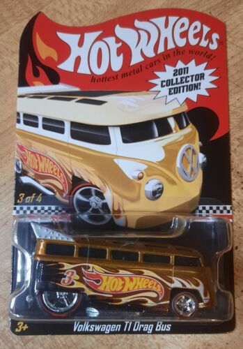 HOT WHEELS 2011 COLLECTOR EDITION VOLKSWAGEN T1 DRAG BUS EXCLUSIVE - House of Cars Virginia