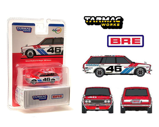 Tarmac Works 1:64 Datsun Bluebird 510 Wagon BRE #46 Limited Edition – Indonesia Exclusive - House of Cars Virginia