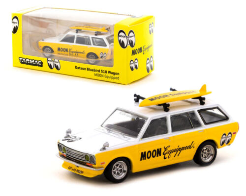 Tarmac Works 1:64 Exclusive GLOBAL64 Moon Equipped Datsun Bluebird 510 Wagon T64G-026-ME1 - House of Cars Virginia